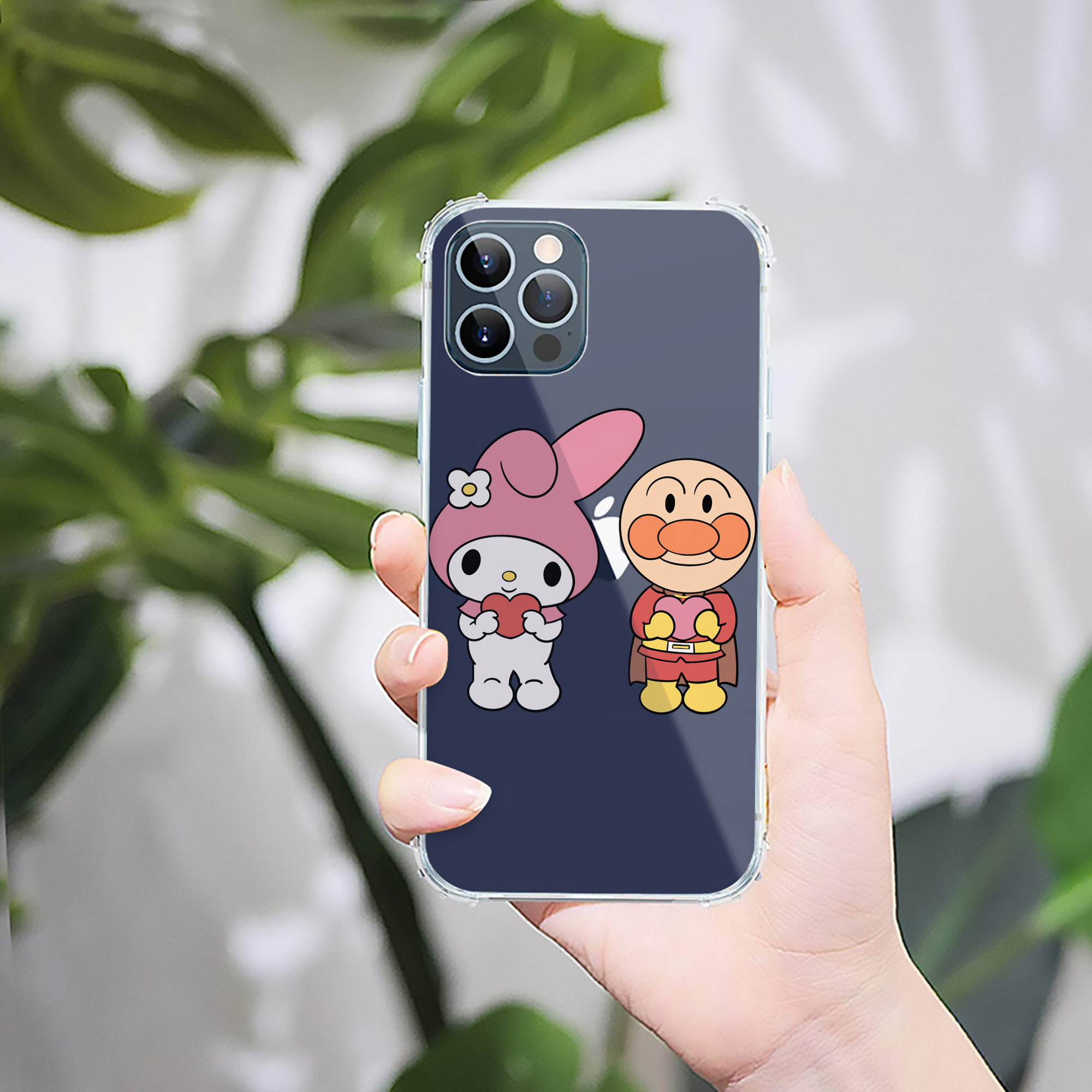 （画像用） アンパンマン Anpanman 【iPhone 12シリーズ対応】透明スマホケース（クリアソフトケース）